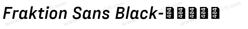 Fraktion Sans Black字体转换